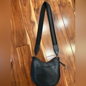 Henri Bendek Black Leather Crossbody Bag